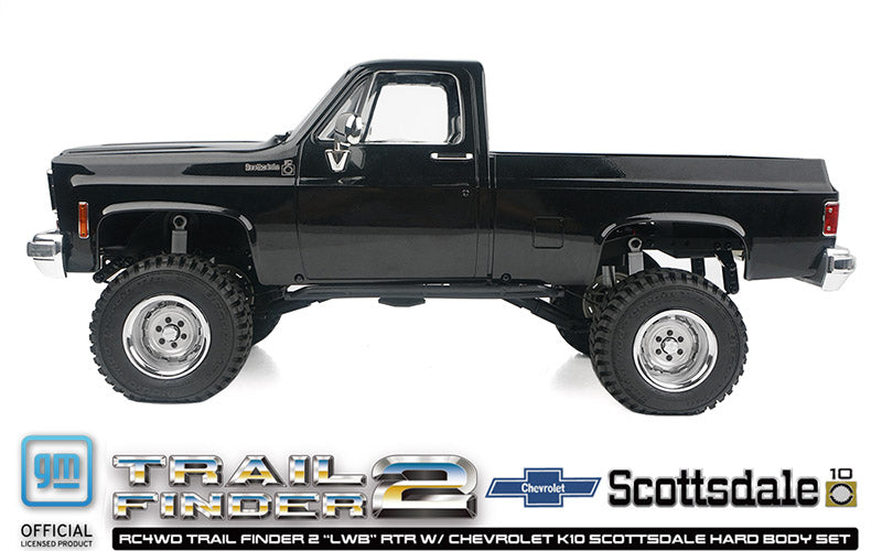 RC4WD トレイルファインダー 2 "LWB" RTR シボレー K10 スコッツデール ハードボディセット (ブラック)
