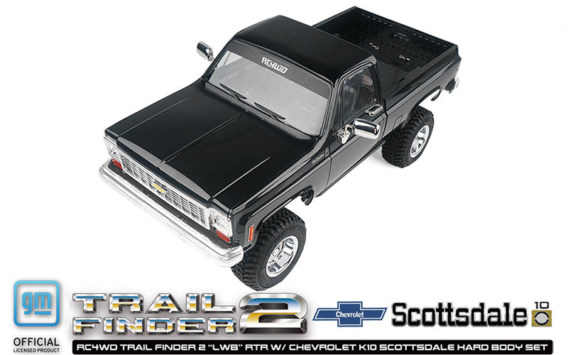 RC4WD トレイルファインダー 2 "LWB" RTR シボレー K10 スコッツデール ハードボディセット (ブラック)