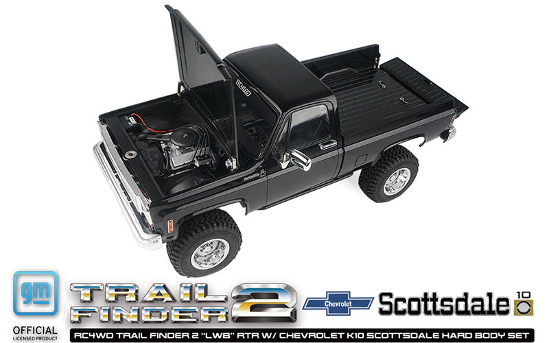 RC4WD トレイルファインダー 2 "LWB" RTR シボレー K10 スコッツデール ハードボディセット (ブラック)
