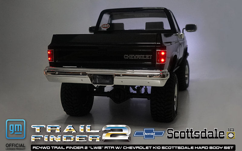 RC4WD トレイルファインダー 2 "LWB" RTR シボレー K10 スコッツデール ハードボディセット (ブラック)