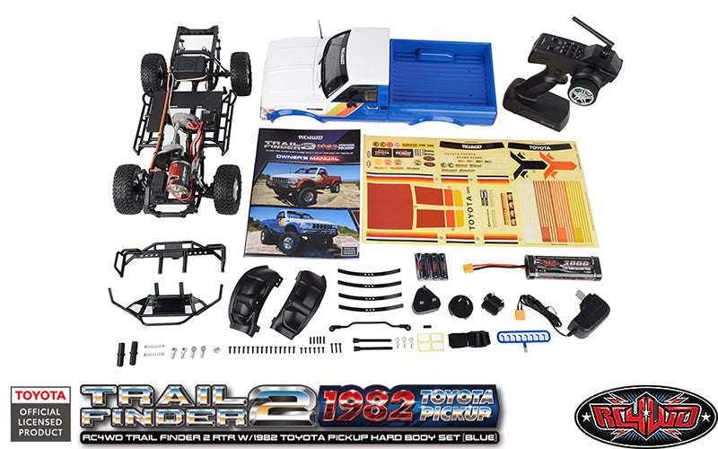 RC4WD 1/10 トレイルファインダー2 4WD RTR ロッククローラー トヨタ ハイラックス ピックアップ ボディ ブルー Z-RTR0069