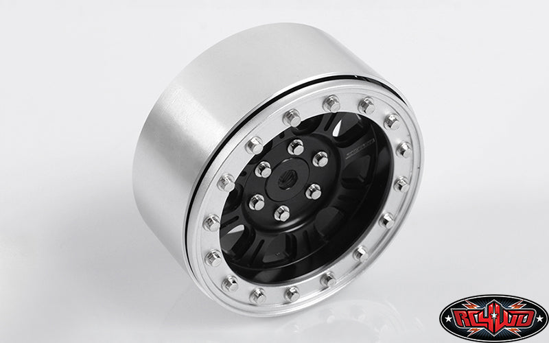 RC4WD レースライン モンスター 2.2 インチ ビードロック ホイール (ブラック/シルバー) Z-W0195