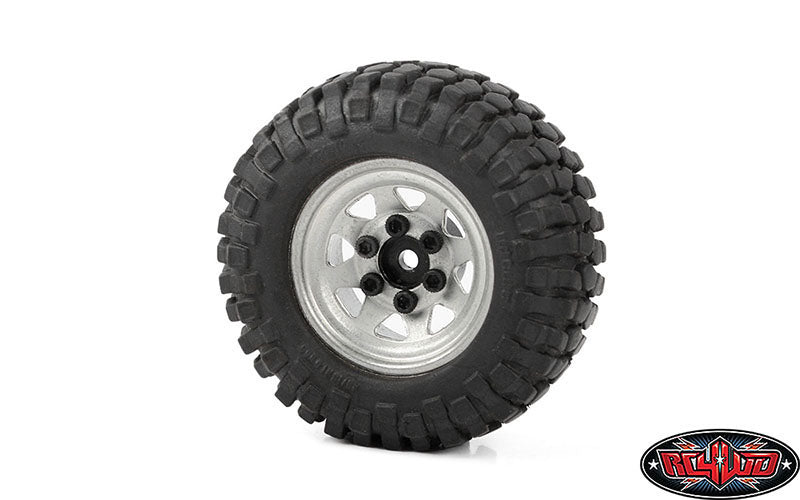 RC4WD スタンプスチール 1.0インチ ストック ビードロック ホイール (シルバー) Z-W0263