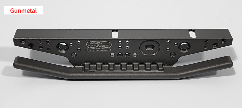 H-TECH 1/10 トラクサス TRX4適合 ランドローバー ディフェンダー アルミニウム メタル リアバンパー(LED付き)