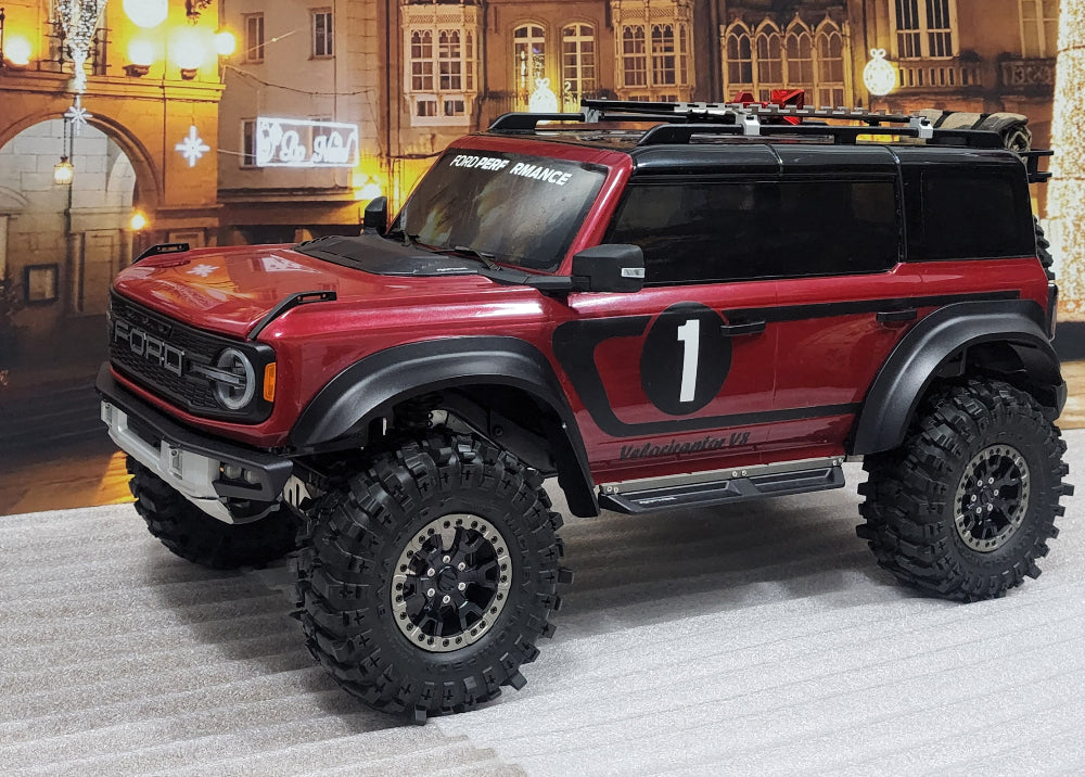 H-TECH 1/10 トラクサス TRX4適合 ブロンコ アルミメタルフェンダー フレア "ラプタータイプ"