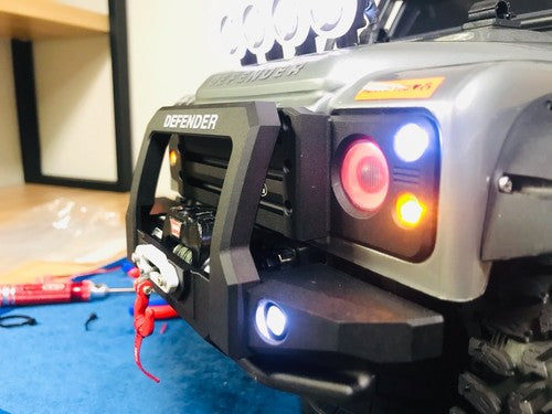 H-TECH 1/10 トラクサス TRX4適合 ランドローバー ディフェンダー アルミニウム メタル グリル