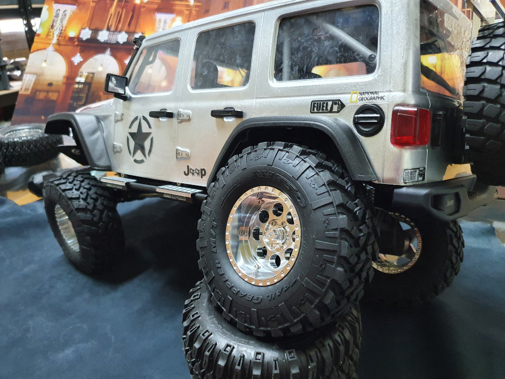 H-TECH RC 1/10 1.9インチ アルミ メタル ビードロック ホイール 4本 (HTW1.9-01)