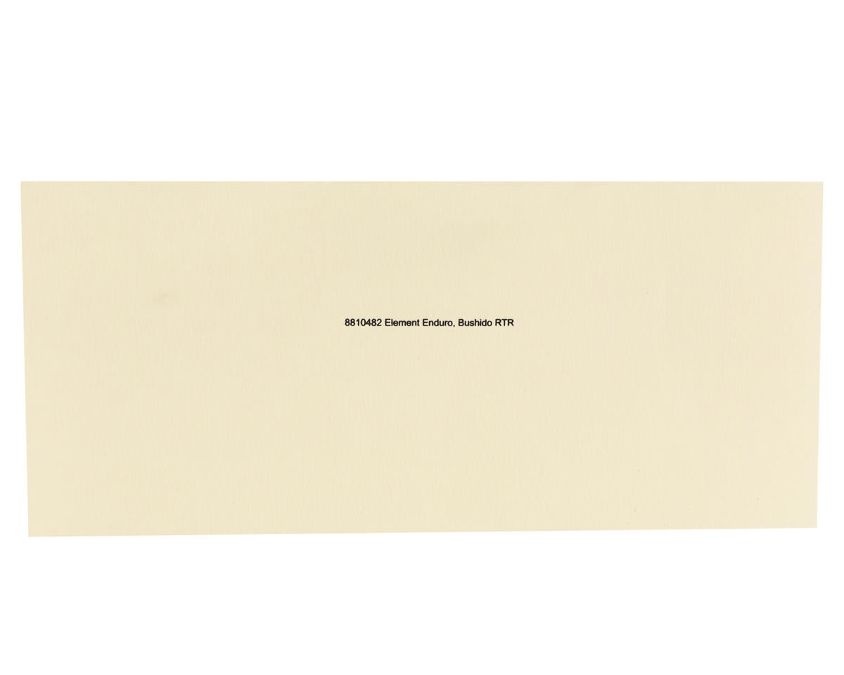 エレメントRC エンデューロ ブシドー ボディセット (クリア) 42172