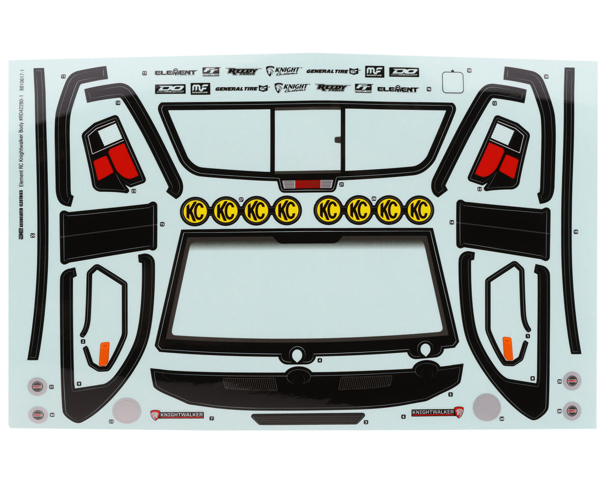 エレメント RC エンデューロ ナイトウォーカー ボディセット (クリア) 42282