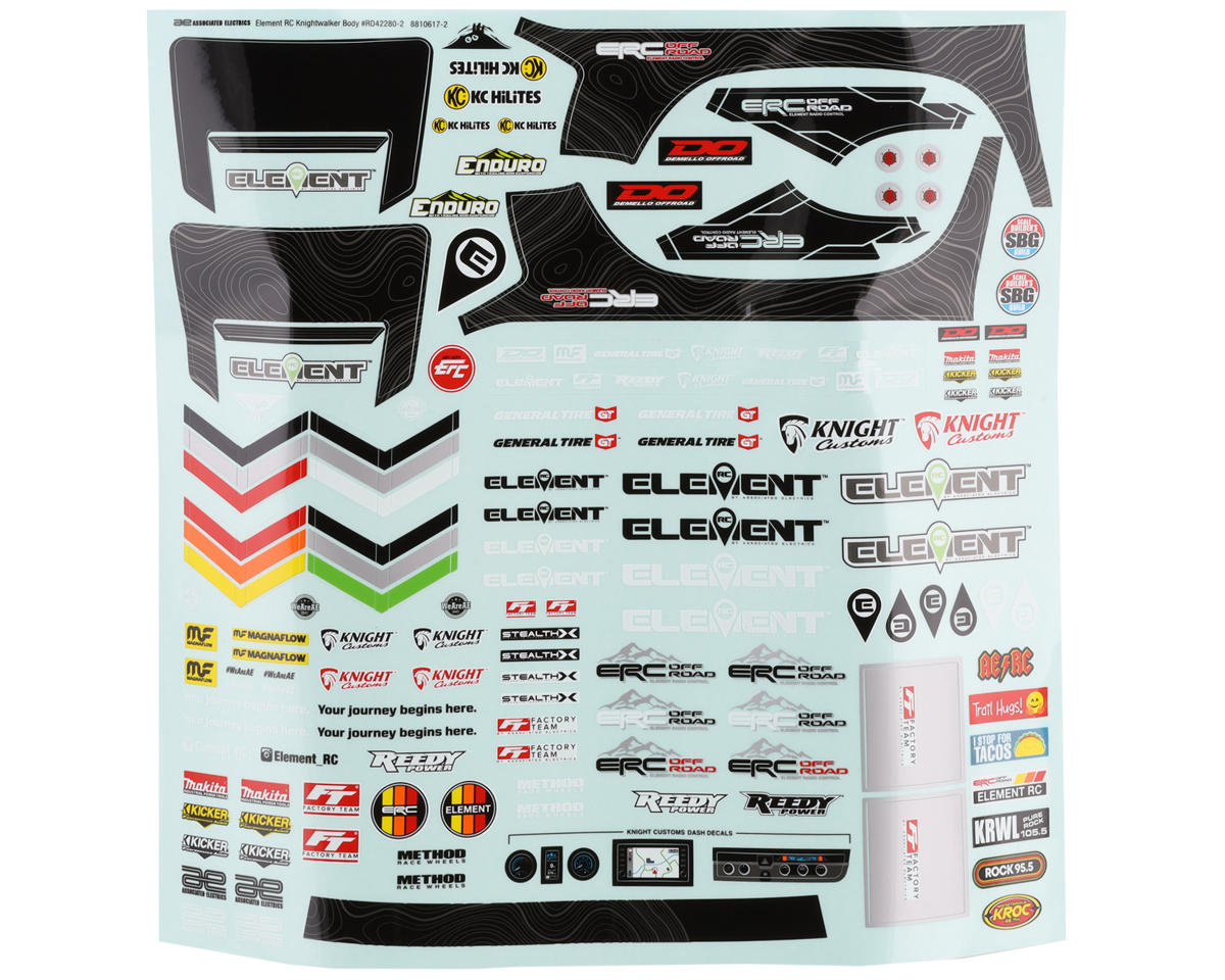 エレメント RC エンデューロ ナイトウォーカー ボディセット (クリア) 42282