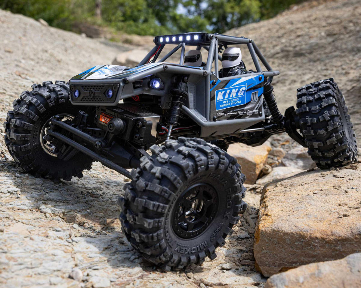 アキシャル UTB18 Capra 4WS 1/18 RTR 4WD アンリミテッドトレイルバギー(ブルー)2.4GHzラジオ、バッテリー、充電器付き AXI-1750T1