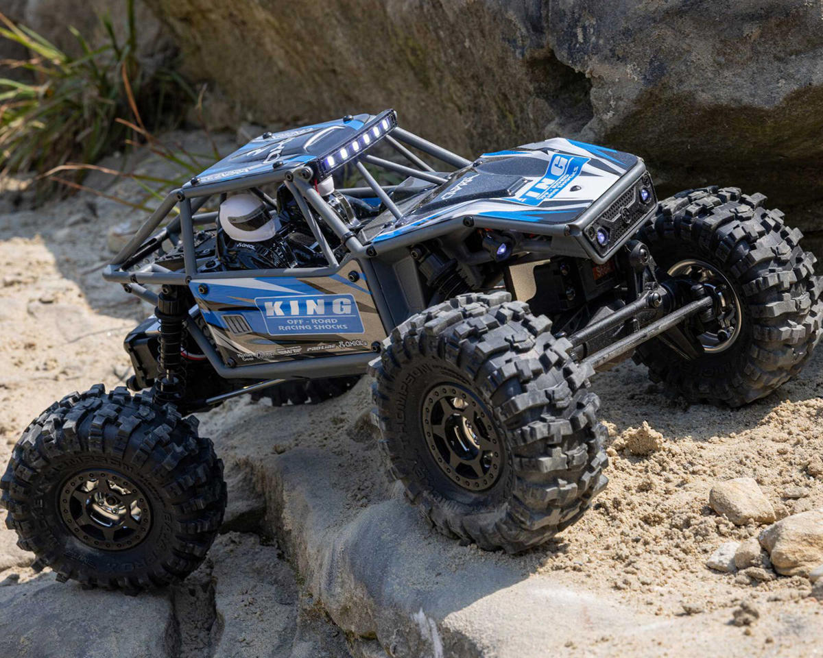 アキシャル UTB18 Capra 4WS 1/18 RTR 4WD アンリミテッドトレイルバギー(ブルー)2.4GHzラジオ、バッテリー、充電器付き AXI-1750T1