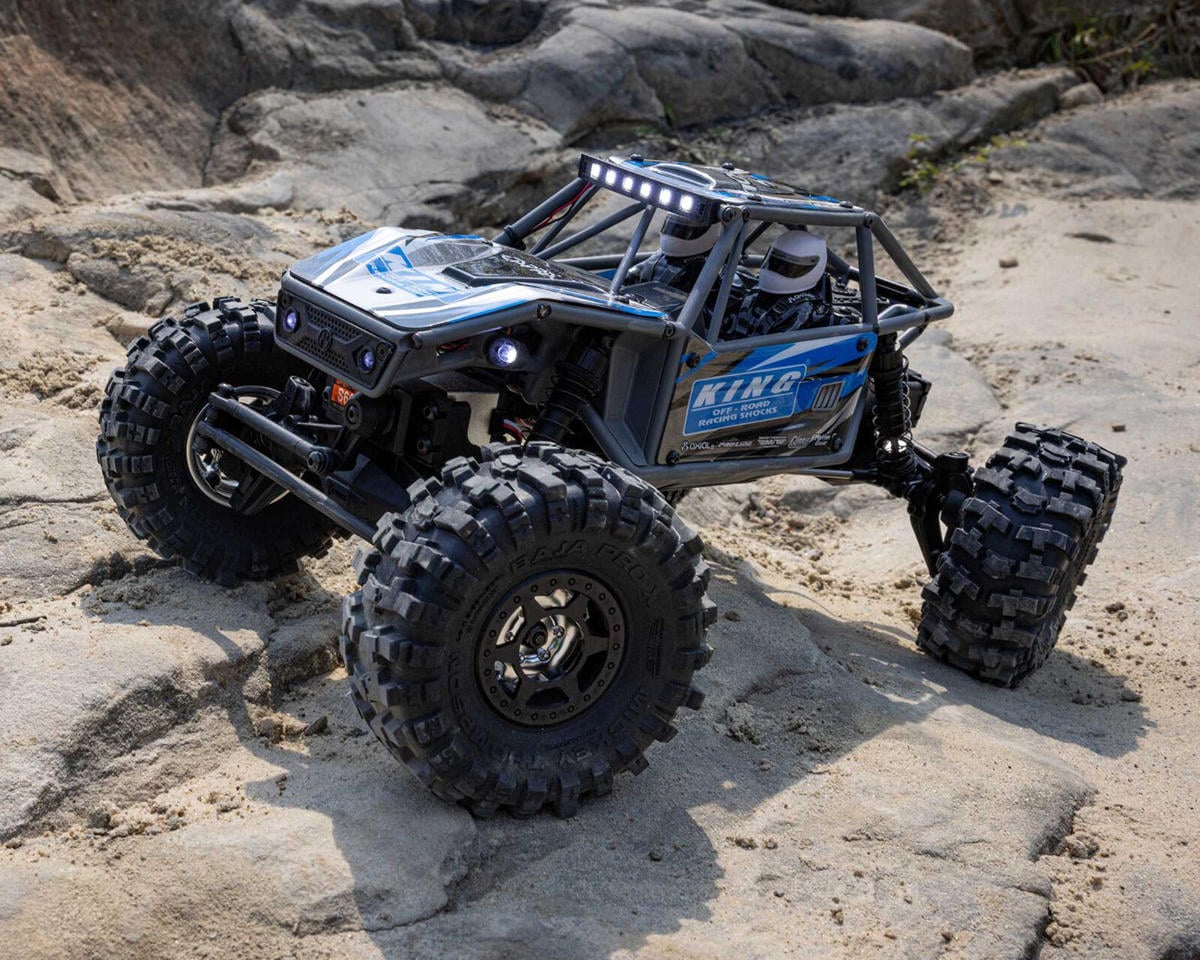 アキシャル UTB18 Capra 4WS 1/18 RTR 4WD アンリミテッドトレイルバギー(ブルー)2.4GHzラジオ、バッテリー、充電器付き AXI-1750T1