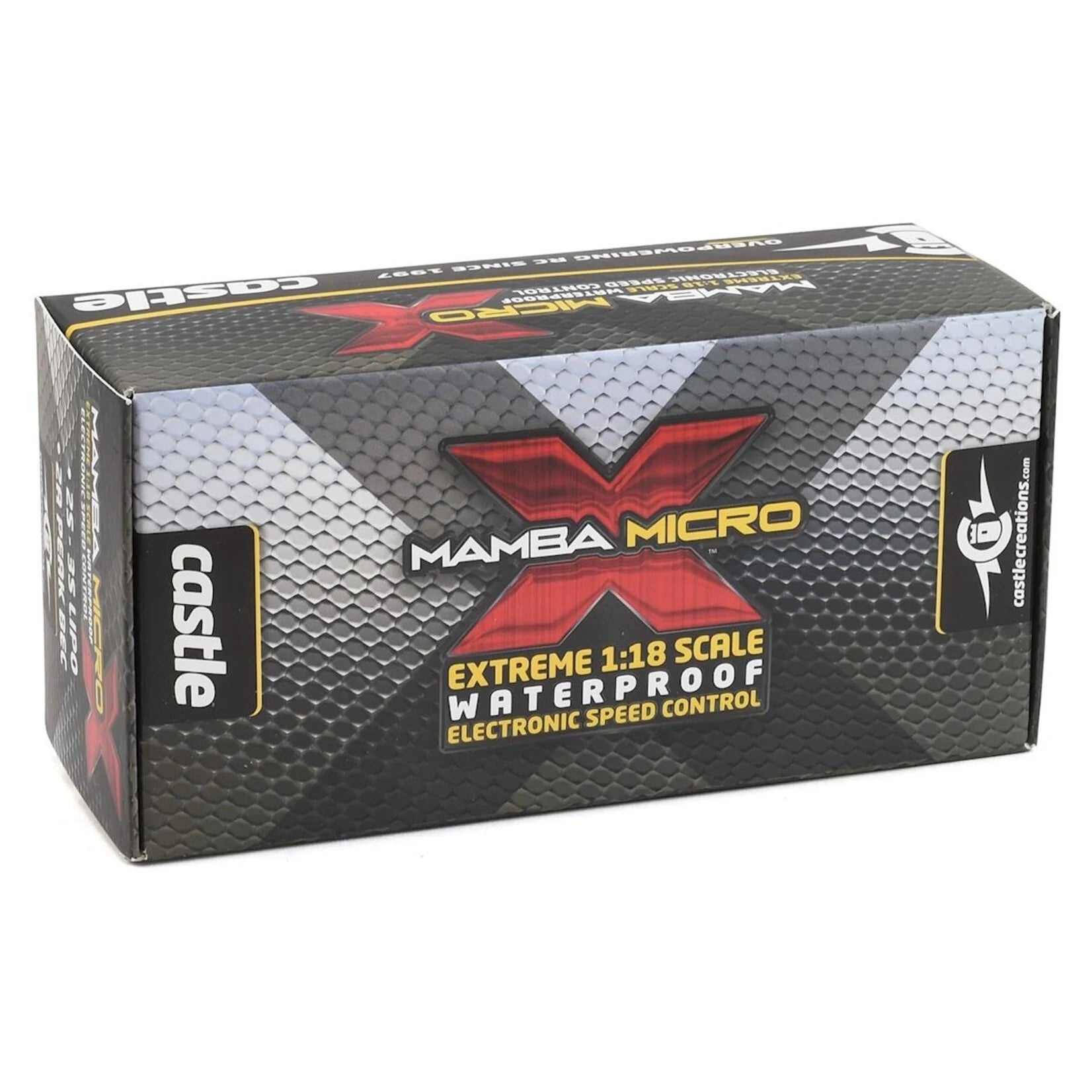 キャッスルクリエーションズ 1/10、1/16、RCカー、クローラーESC 防水 マンバマイクロXクローラーESC 010-0162-00