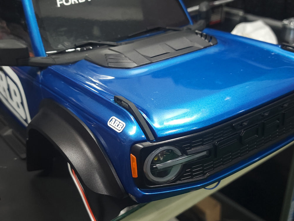 H-TECH 1/10 トラクサス TRX4適合 ブロンコ アルミメタルフード "ラプタータイプ"