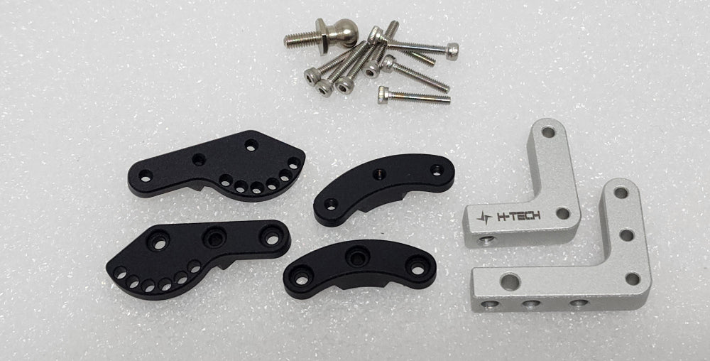 H-TECH RC 1/10スケール アルミメタルヒッチマウント&ドロップヒッチセット (HTHDS-01)