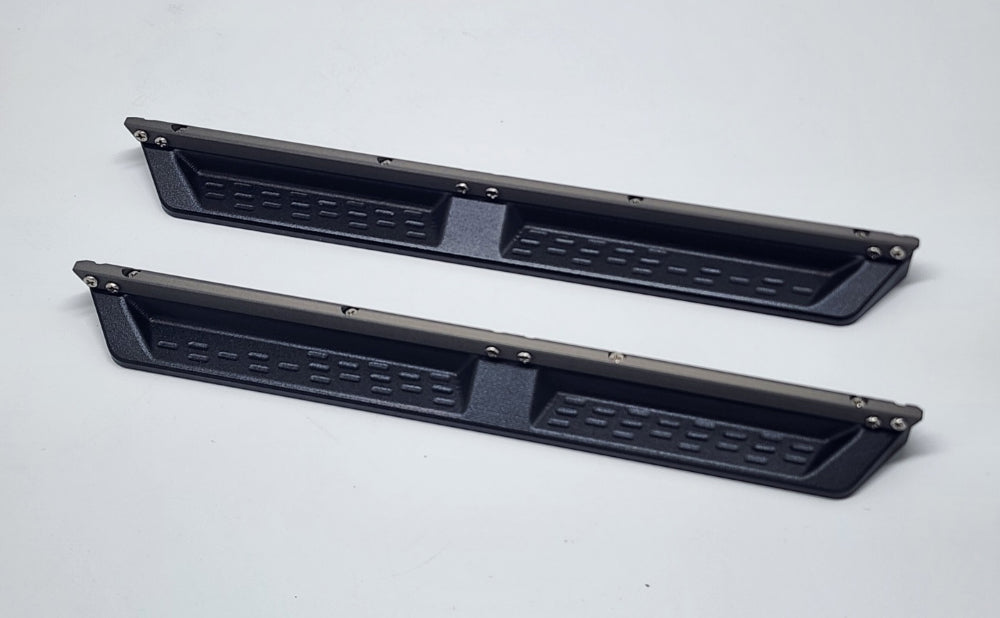 H-TECH 1/10 トラクサス TRX4適合 ブロンコ アルミメタルサイドステップ&ロックレール 「ラプタータイプ」