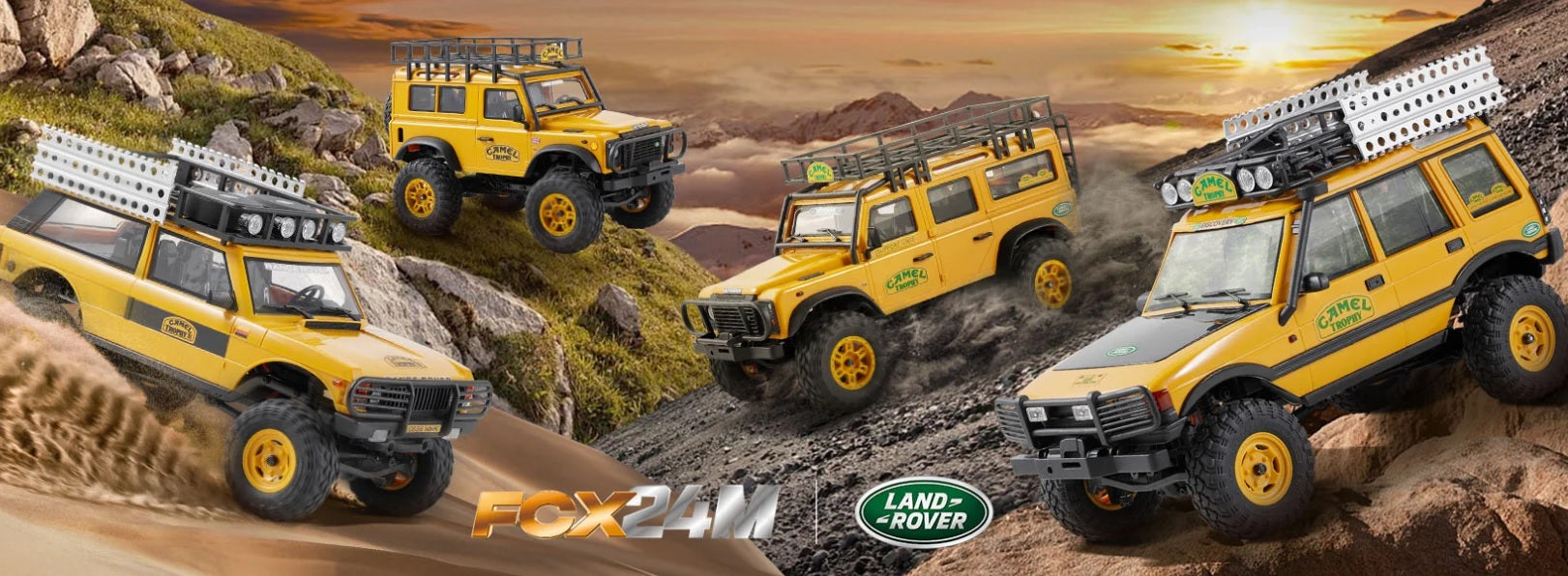 FMS 1:24 FCX24M ランドローバー ディスカバリー キャメル トロフィー エディション RTR