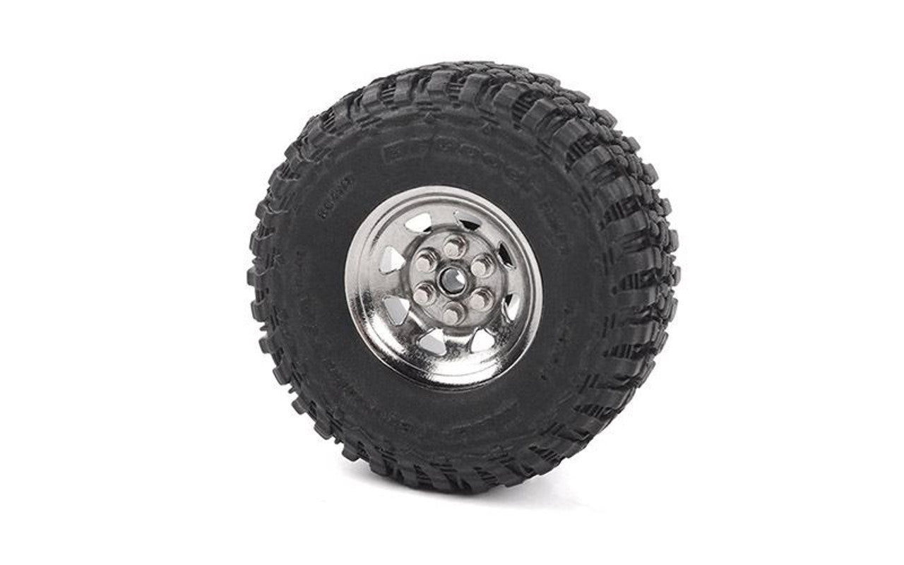 RC4WD スRC4WD タンプスチール 0.7インチ ストックビードロックホイール (クローム) Z-W0093