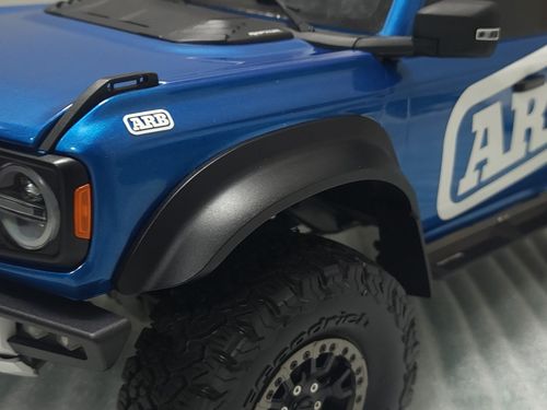 H-TECH 1/10 トラクサス TRX4適合 ブロンコ アルミメタルフェンダー フレア "ラプタータイプ"