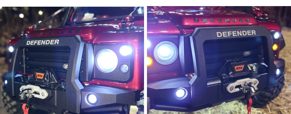 H-TECH 1/10 トラクサス TRX4適合 ランドローバー ディフェンダー アルミニウム メタル グリル