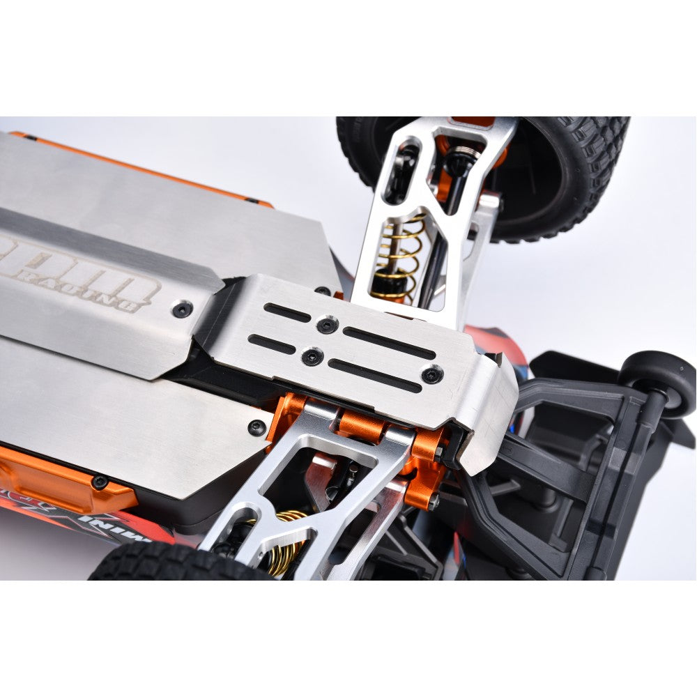 GPM Racing トラクサス Mini Maxx / Mini XRT用 ステンレススチールシャーシスキッドキット 一体成型厚さ2mm TXMM333OC - RCTRAIL