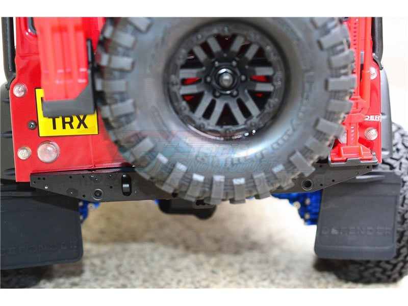GPM Racing Traxxas TRX-4用 アルミ製リアバンパー Dリング付き (クラシック) ブラック