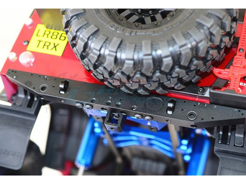 GPM Racing Traxxas TRX-4用 アルミ製リアバンパー Dリング付き (クラシック) ブラック