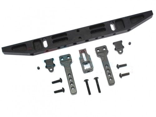 GPM Racing  Traxxas TRX-4用 アルミ製リアバンパー Dリング付き (クラシック) ブラック