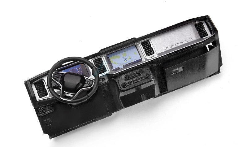 GRC Traxxas TRX-4 New Bronco用 1/10 インテリアダッシュボード装飾カバー(シルバー) G175GAS