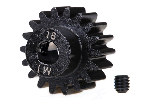 トラクサス X-Maxx、MAXX、スレッジ用 機械加工鋼 ピニオンギア(1.0 Mod)5 mmボア+B2288 6491R