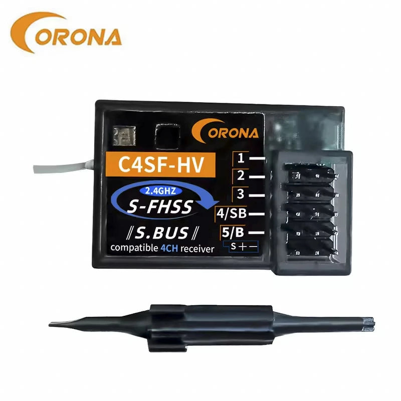 コロナ Corona C4SF-HV 4CH 受信機 レシーバー S.BUS 2.4G S-FHSS フタバ 互換 C4SF-HV
