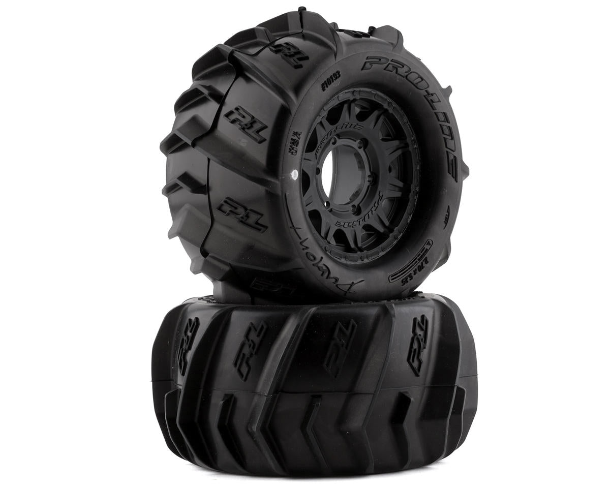プロライン Dumont 2.8インチ プリマウントタイヤ レイドホイール付き (2本) (Z3) 取り外し可能な六角付き Pro-Line PRO10193-10