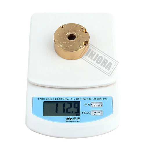 INJORA カウンターウェイト B104g C113g 真鍮製 アウターポータルドライブハウジング #8251 TRX-4 TRX-6用