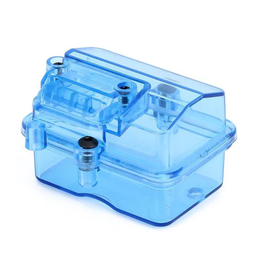 1/10 RCカー用 1PCS ブルー プラスチック 防水 無線機器 受信機ボックス DG-12-1