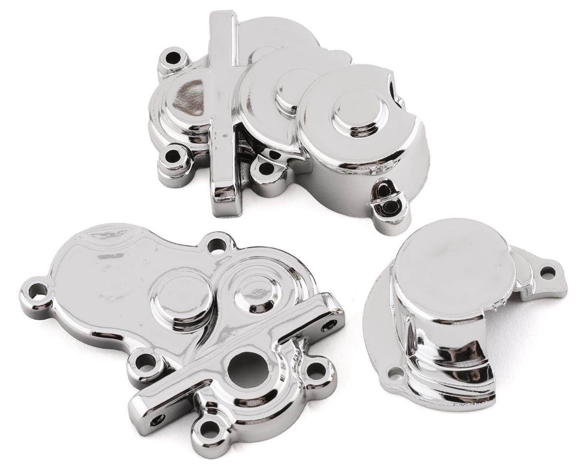 REDCAT SixtyFour トランスミッションケース(ギアカバー付き)(クローム) RER14525