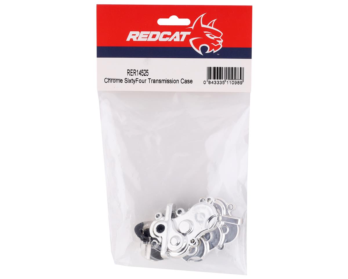 REDCAT SixtyFour トランスミッションケース(ギアカバー付き)(クローム) RER14525