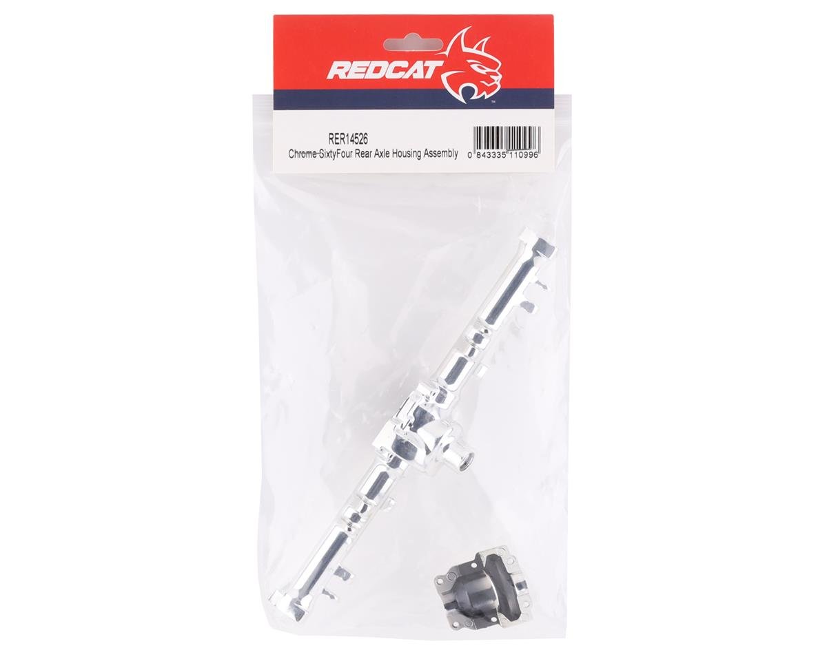 REDCAT SixtyFour リアアクスルハウジングアセンブリ(クローム) RER14526