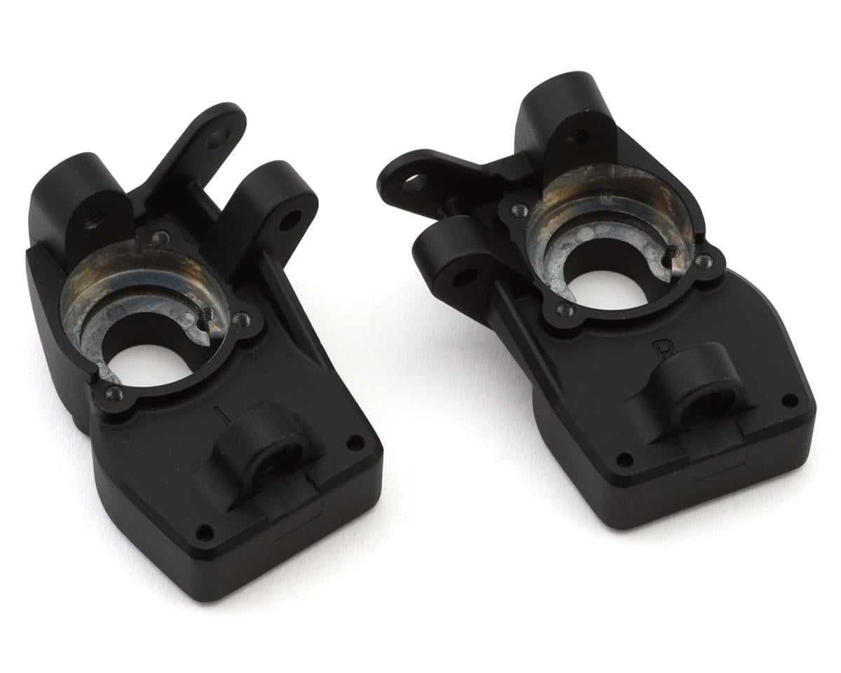 Redcat Vertex-10/Vertex-10W ウェイト付きメタル製フロントステアリングナックル(ブラック) RER43611(2個)(各37.5g)