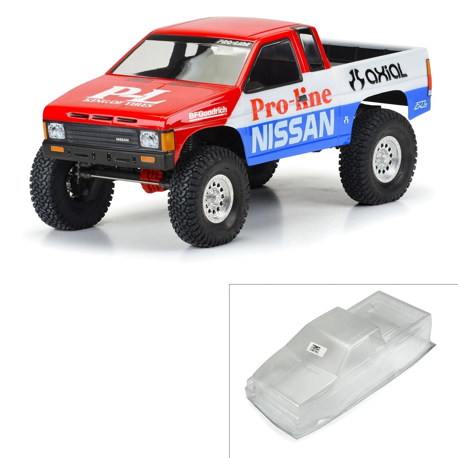 プロライン 1/10 1987年 日産ハードボディD21クリアボディ 3608-00