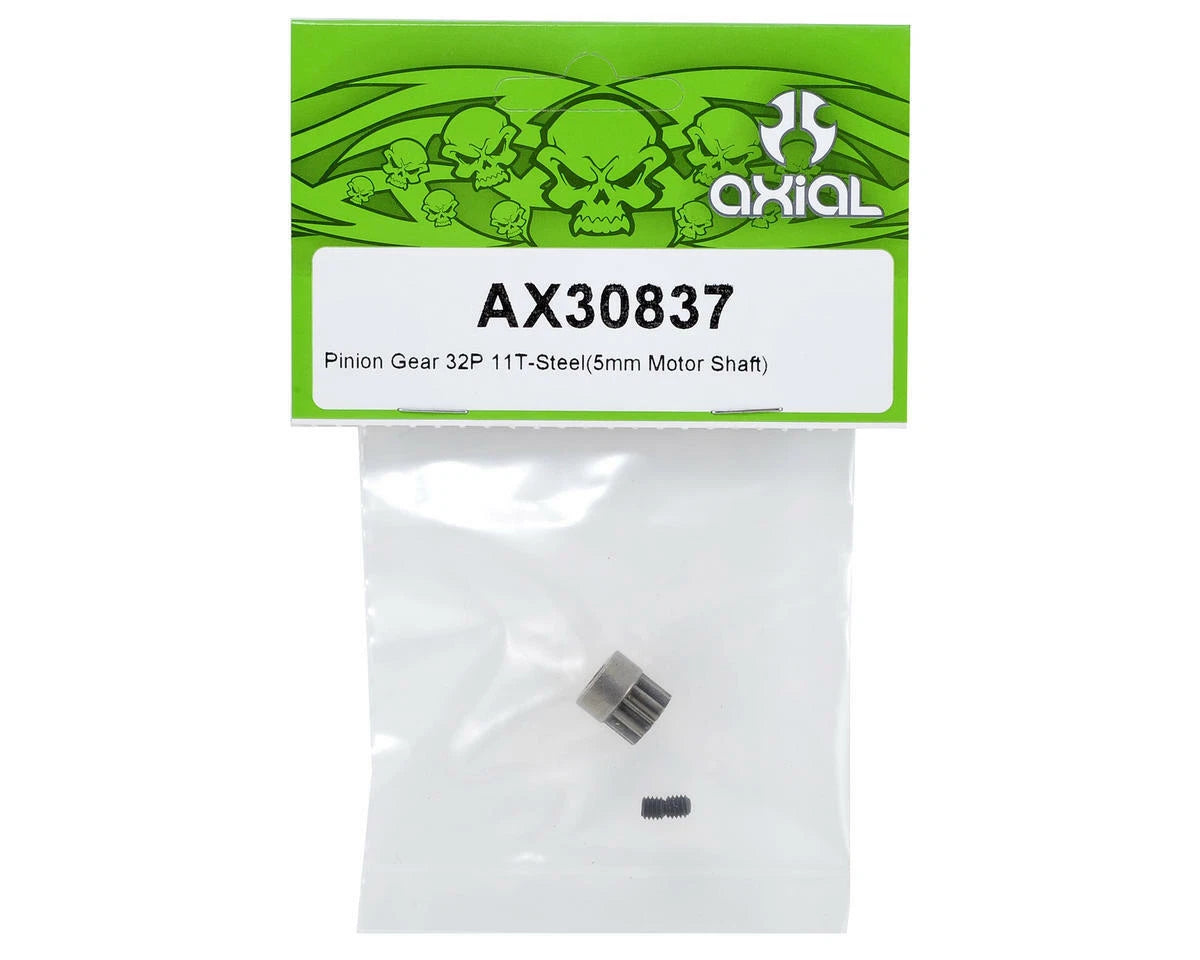 アキシャル EXO ピニオンギア 32P 11T – スチール(5mmモーターシャフト)AX30837