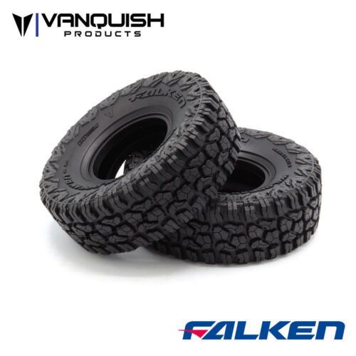 Vanquish Products ファルケン ワイルドピーク R/T 1.9 インチ クラス 1 ロック クローラー タイヤ (2本) (レッド) VPS10104
