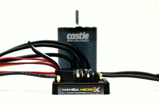 キャッスルクリエーションズ 1/10~1/16 RCカー用ESC Mamba Micro X (1406-2850KVブラシレスモーター付き)