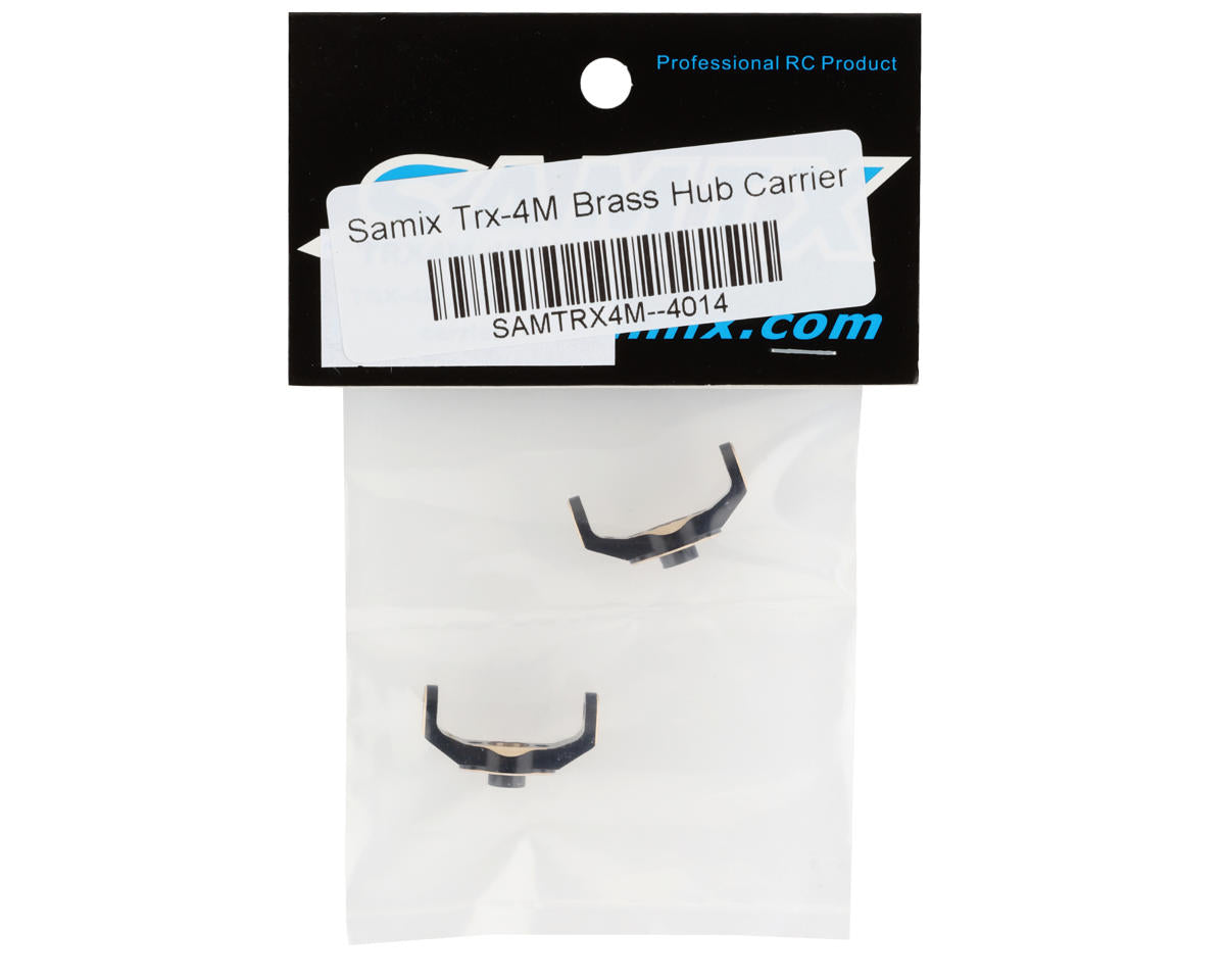 サミックス Traxxas TRX4M用 真鍮ハブキャリア 2個 ブラックゴールド TRX4M-4014