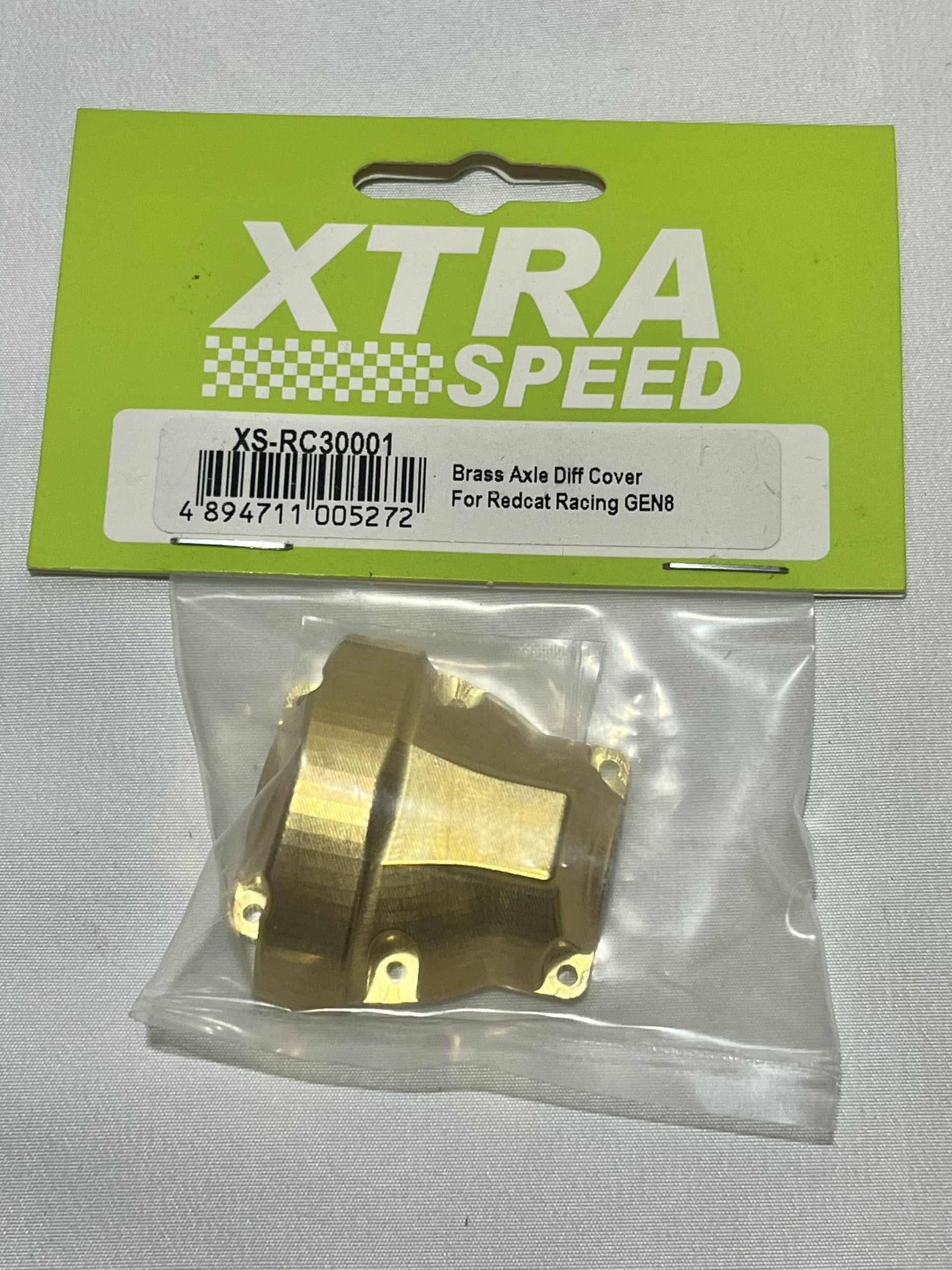 Xtra Speed REDCAT Racing GEN8用 真鍮製アクスルデフカバー  XS-RC30001