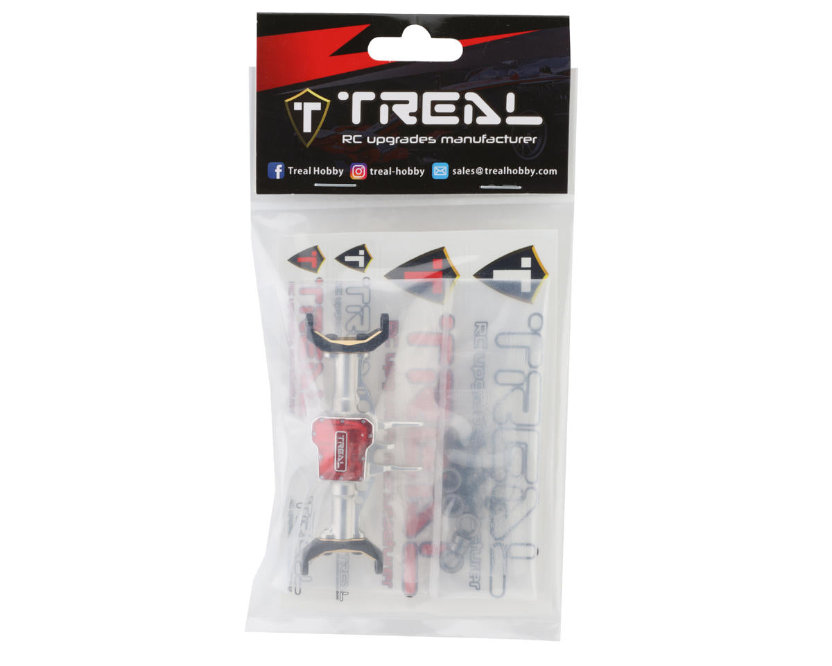 TREAL HOBBY Traxxas TRX-4M 用 アルミ製フロントアクスルハウジング 真鍮Cハブ付き 各色
