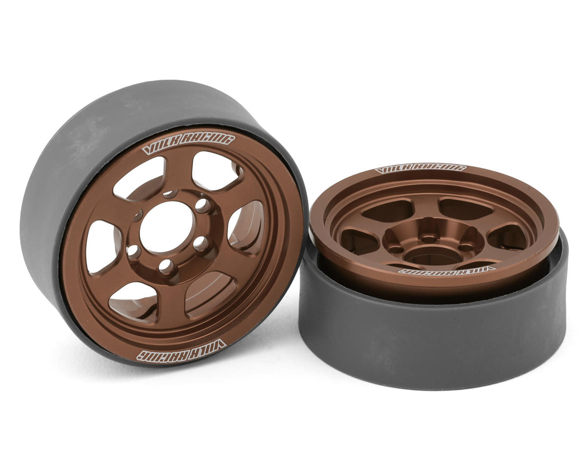 ヴァンキッシュ 1.9インチ Volk Racing TE37XT CNCアルミニウム クローラービードロックホイール(2個)(M-SPEC)
