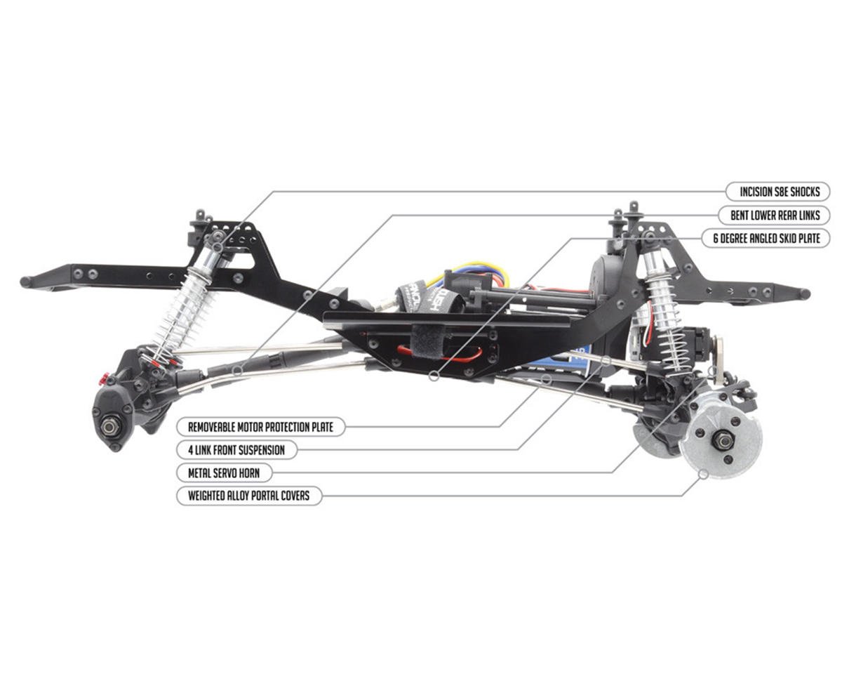 Vanquish Products VRD スタンス RTR ポータル アクスル コンプ ロック クローラー (シルバー)