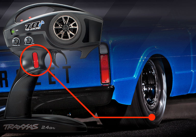 トラクサス 1 / 10 ドラッグスラッシュ 1967シボレーC10 ブラシレス ドラックレーサー RTR 94076-4_RED - RCTRAIL