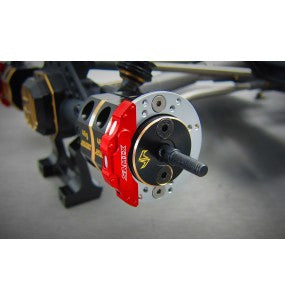 SAMIX エンデューロ ブラス リアブレーキアダプター (スケールブレーキローター&キャリパーセット付) RCEND-4415FS